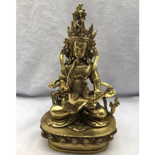China brass Happy Buddha crafts statue