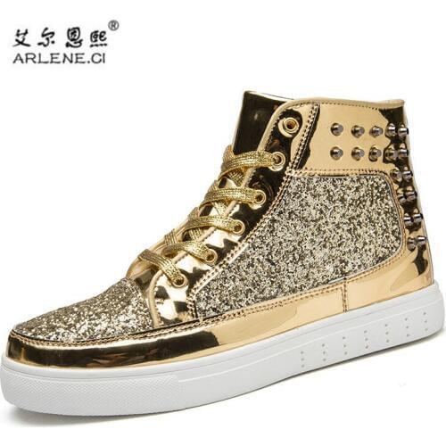 2019 Mens Skateboarding Shoes Rivets Sneakers Men Women Outdoor Sports Shoes High Top Classic Metal Head Skate Shoes Zapatillas