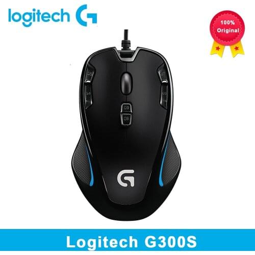 Logitech G300S original mice Optical gaming mouse by logitech with 2500 DPI for PC mouse gamer play overwatch Starcraft War3
