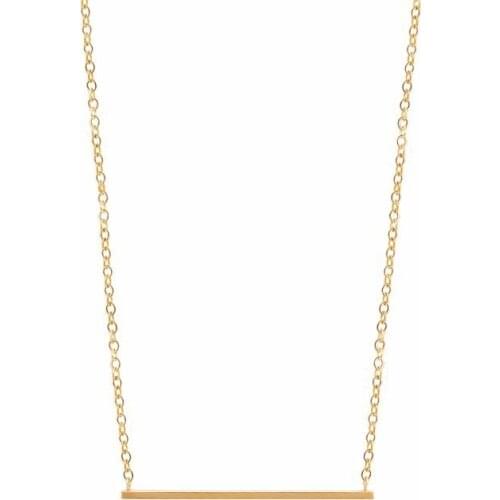 RIR Stainless Steel Gold Strip Delicate Necklace Geometric Figure Simple Ladies Jewellery Necklace Dance Party Gift