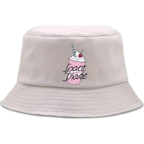 Ice Cream Cartoon Printed Bucket Hats Outdoor Foldable Beach Cap Summer Hip Hop Fishermans Caps Sunscreen Cotton Panama Hat
