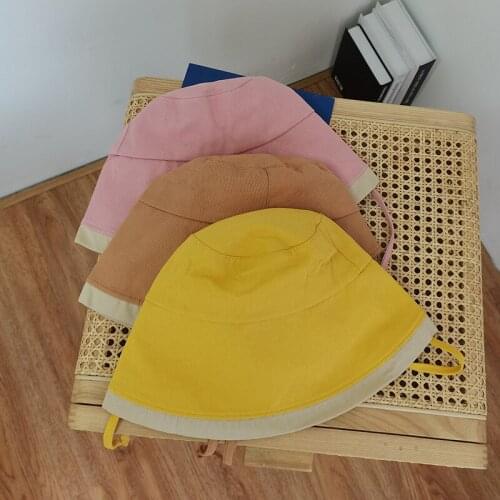 Japanese Color Matching Breathable Bucket Hats 2021 Women Vacation Sunshade Sunscreen Korean Outdoor Fisherman Hat Beach Cap