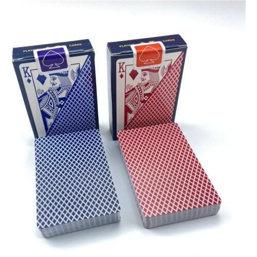 2pcs/Lot Plastic Playing Cards Waterproof Poker Cards Texas Hold'em Narrow Brand PVC Pokers Board Games 2.28*3.46 Inch