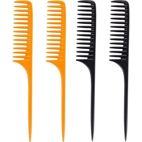 Detangling Hairdressing Wide Tooth Comb Long Handle Hair Extension Reduce Hair Loss Afro Combs Suitable For Salon Home Use