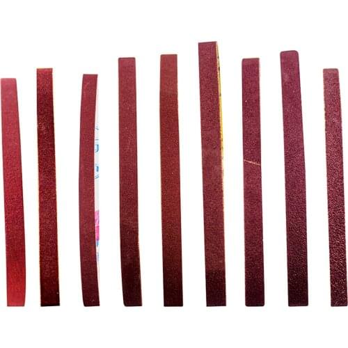 10pcs 330*10mm Sanding Belts Grit Grinding and Polishing Replacement for Angle Grinder 80/120/180/240/320/ 400/ 600/ 800 Grit