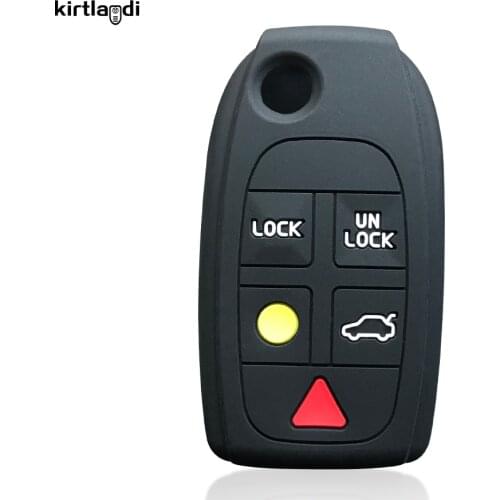 Silicone Car Key Cover Holder Keychain Accessories for Volvo S60 XC90 V50 S40 V70 S60 S80 XC70 Key Case Cover Protection Skin