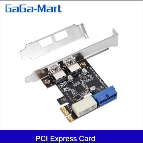 SuperSpeed 2-Port USB 3.0 PCI-E PCI Express 19-pin USB3.0 4-pin IDE Connector Low Profile