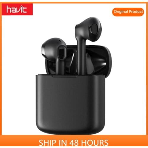 New Hot Havit i98 Fashion Black/White TWS Wireless Bluetooth Earphones for Xiaomi Samsung Mobilephone,Touch Control