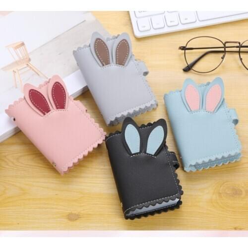 PU leather function 24 card position male and female business card holder ID bag bank card holder PU cartoon gift card holder
