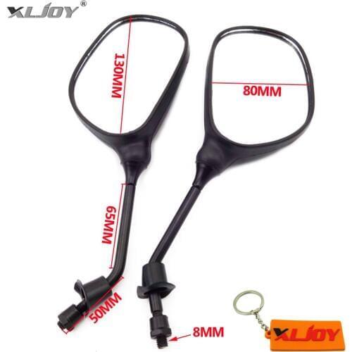 XLJOY 8mm Rearview Mirrors For 50cc 70cc 90cc 110cc 125cc 150cc 200cc ATV Quad Pit Dirt Bike Scooter Motorcycle
