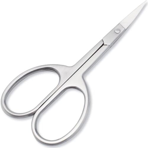 Professional Stainless Steel Scissor Nail Manicure Eyebrow Nose Scissors Hairs False Eyelashes Trimmer Scissors Sharp