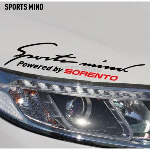 10 Pieces Sports Mind Car Styling On Car Lamp Eyebrow Sport Entertainment Car Sticker For kia sorento exterior accessories