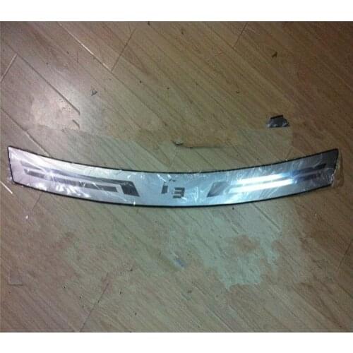 Car styling FOR KIA K3 2011 2012 2013 2014 2015 REAR BUMPER PROTECTOR STEP PANEL COVER BOOT SILL PLATE TRUNK ACCESSORIES