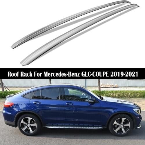 Roof Rack For Mercedes-Benz GLC-COUPE GLC220 GLC250 GLC300 GLC350 Rails Bar Luggage Carrier Bars top Cross bar Rack Rail Boxes