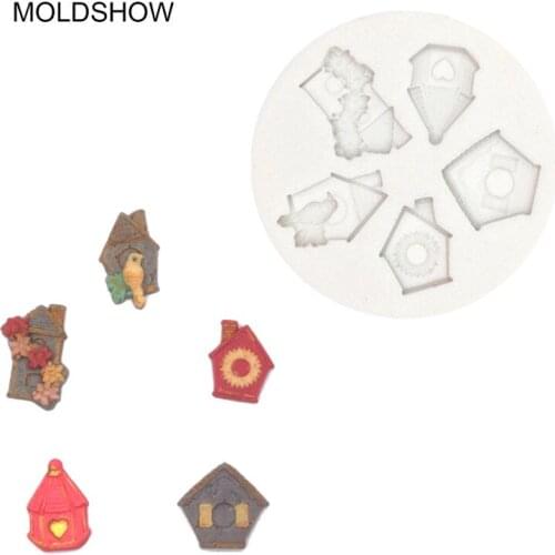 Free Shipping Birds Nest Silicone Mold Fondant Cupcake Border Molds Chocolate Cake Mould Cake Decorating Tool Baking Accessories