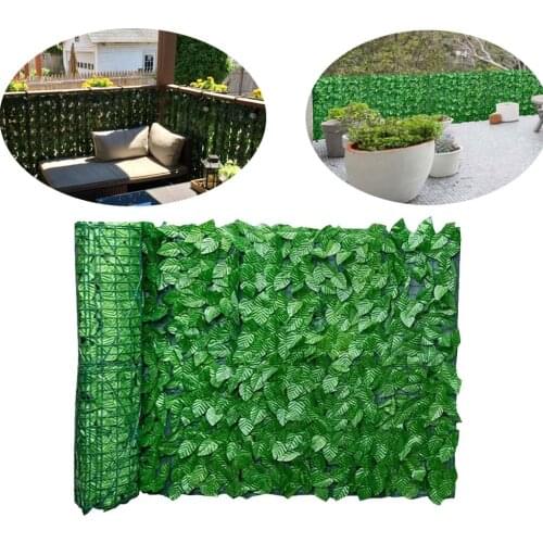 Artificial Leaf Privacy Fence Roll Wall Landscaping Fence Privacy Fence Screen Outdoor Garden Backyard Balcony Fence Privacy