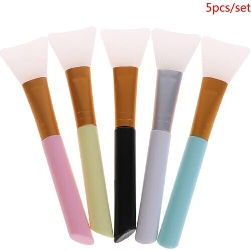 5pcs/set Face Mask Glue Brush Silicone Brush Gel Glue Resin Jewelry Making Tools