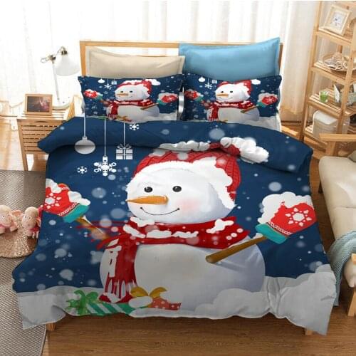 3D Printed Duvet Cover Designer Animal Cat Dog Christmas Bedding Set Bedroom Cute Comforter Set Queen Size For Kids