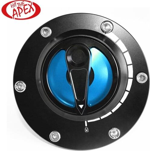 Motorcycle Fuel Tank Cap Nimble Quick Lock CNC Aluminum Keyless Twist off Gas Cover For KAWASAKI Z300 Ninja250 ABS