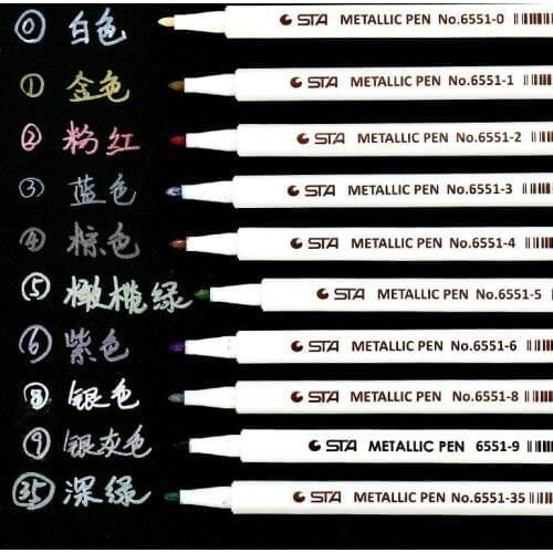 Cute Watercolor Chalk Pens Kawaii Metallic Marker Pens For Anime Painting Manga Drawing Art Supplies Markers Creative Stationery
