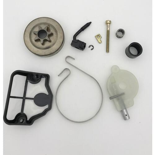 HUNDURE Clutch Drum Oil Pump Chain Tensioner Brake Band Kit for HUSQVARNA 142 141 137 136 36 41 Chainsaw Gas Chain Saws Parts