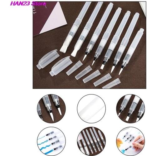 New 1Set Studenten Watercolor Brush Pen Refillable Brush Ink Pen And Painting Art Supplies