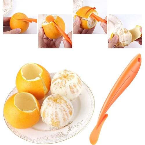 New Orange Peelers Zesters Stripper Orange Device Skinning Knife Juice Helper Citrus Opener Fruit Vegetable Tools #50g