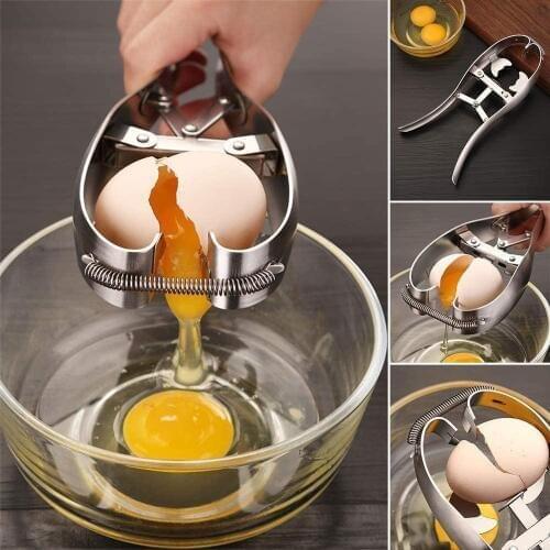 Portable Quick Raw Egg Shell Eggshell Opener Scissor Cracker Stainless Steel Raw Eggs Cutters Kitchen Gadgets