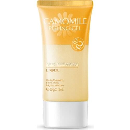 Chamomile Exfoliating Peeling Gel Facial Scrub Deep Moisturizing Soothing Skin Tightening Pores Face Cream Skin Care