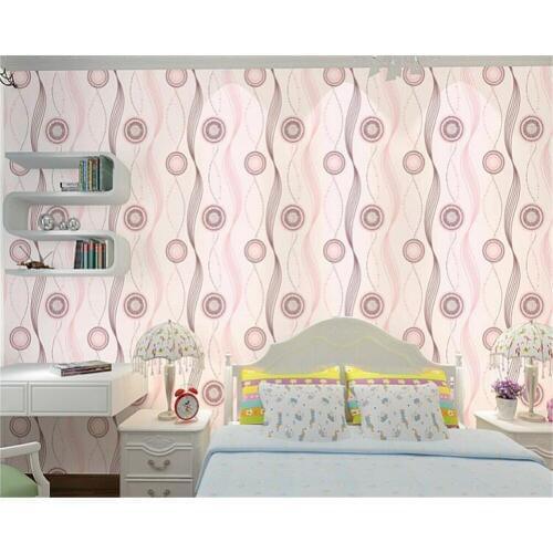 Beibehang Personality 3D Fashion Nonwoven 3D papel de parede 3d Wallpaper Circled Curved Water Rippled TV Wall Bedroom Headboard