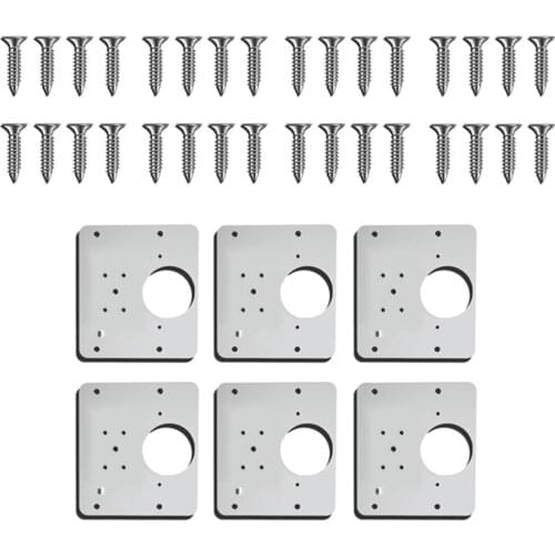 NEW 1/3/6pcs Hinge Repair Plate Cabinet Furniture Drawer Window Stainless Steel Plate Repair kichen Accessories supplies gadget