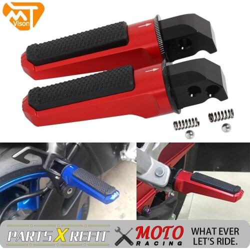 For HONDA CB600F CB1000R CBR600RR CBR1000RR VTR1000 CBR900 2000-2016 Foot Pegs Footrests Rear Passenger