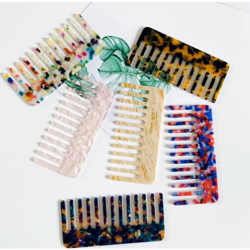 Korean Design Acetate Hair Combs Colorful Hairdressing Comb Hair Brush For Women Girls Hair Styling Tool Hot 2020