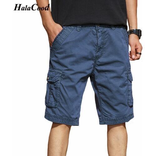 Brand Summer Fashion New Shorts Men Army Cargo Work Casual Wash Pocket Overall Men Plus Size Cotton Shorts Men Short Trousers