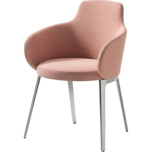 Nordic Metal Dining Chair Soft Bag Studio Back Chair Coffee Chair Study Makeup Chair