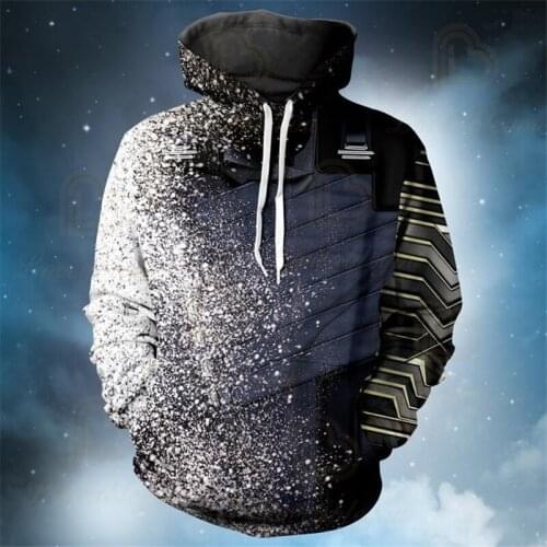 Super Soldier Sweatshirts Cosplay Captain Costumes 3D Printed Fashion Autumn Men and Women Christmas Hooded Tops S-5XL