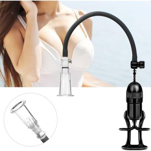 Nipple Sucker Enlargement Clmiax Enhance Toy Hand Held Vagina Sex Pumps For Couple Flirted Vacuum Sucking Clitoris Stimulator