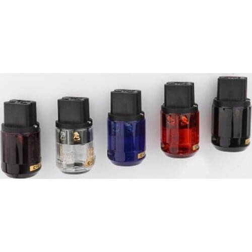 Preffair High Quality Power Plug Power Connector Gold Plated 20A C19 IEC Female Plug HIFI Power Cable DIY Plug