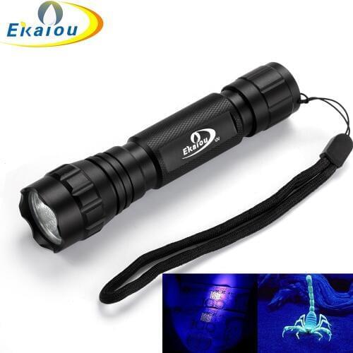 Wf-501b UV-Ultraviolet Led Flashlight 18650 Rechargeable Battery UV Ultraviolet Flashlight Torch with Features Money Detector