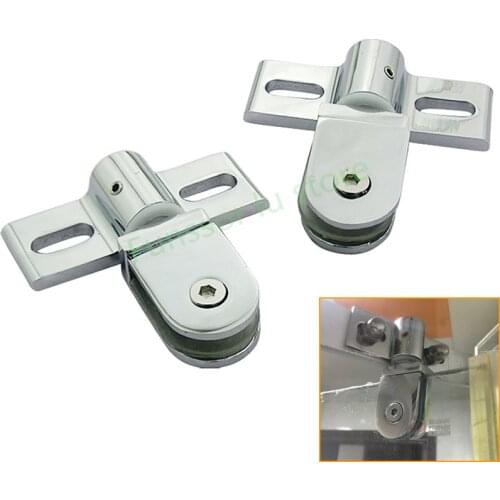 Bathroom glass door clip/clamp/hinge,Rotating door shaft,Zinc alloy and stainless steel,no rust , shower accessories