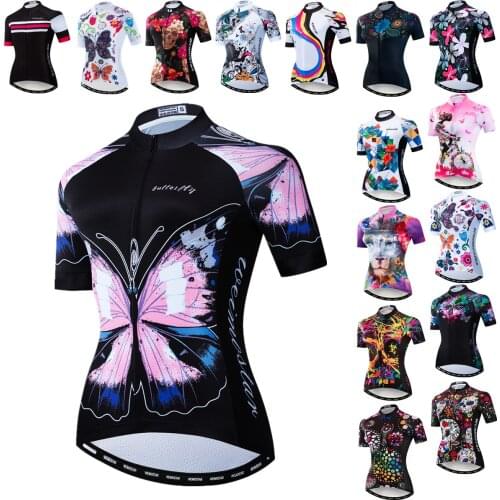 Women Cycling Jerseys Summer Short Sleeve Bicycle Shirts Breathable Road Bicycle Shirt MTB Bike Jersey Top Maillot