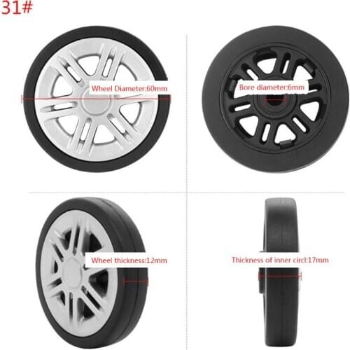 1PC Luggage Plastic Swivel Wheels Rotation Suitcase Replacement Casters New Hot