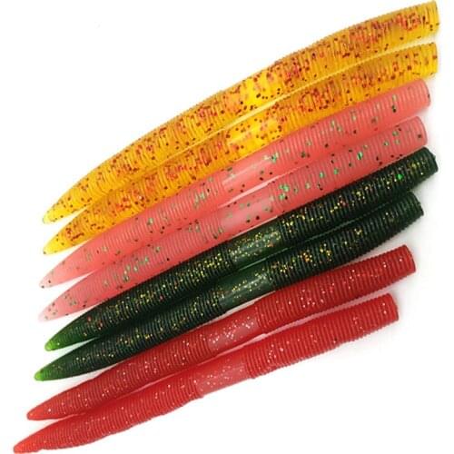 10PCs 14cm8g Earthworm Soft Worm Bait Sea Fishing Inverted Super Large Noodle Superbait Bass catfish Carolina Drop Shot Texas