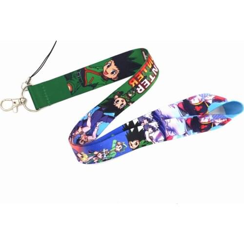 10pcs/lot Anime hunter x hunter Anime mobile phone rope long badge camera rope hanging neck lanyard