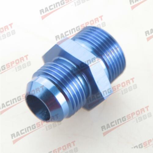 -10AN 10AN AN10 Male Flare To M24 x 1.5 Metric Straight Fitting Black/BLUE