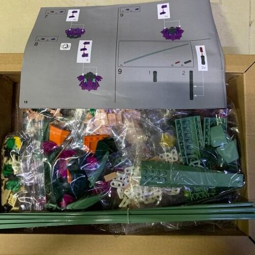 2021 NEW Creator Ideas Series Colorful Roses House Romantic Building Blocks Classic Model Bricks Kids Kits Friends