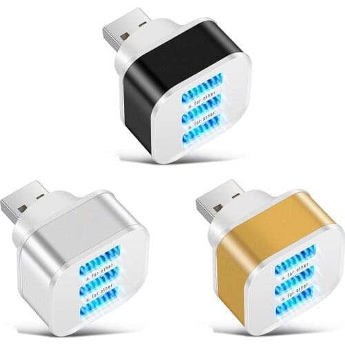 USB2.0 HUB 3 Ports Adapter Fast Mobile Phone Chargers with LED Indicator