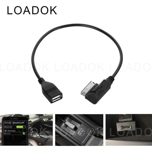 For AUDI AMI MMI MDI to USB Female Audio Cables Data Sync Charging Adapter for AUDI A3 A4 A5 A6 A8 Q3 Q5 Q7