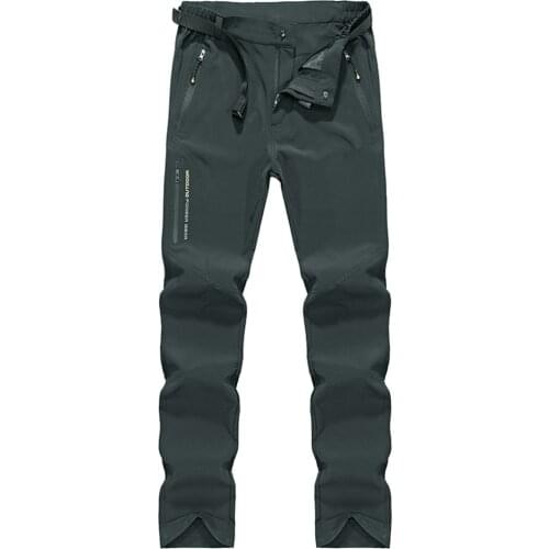 Outdoor Couple Sport Quick-Drying Waterproof Casual Stretch Pants Breathable Sunscreen Camping Hiking Fishing Tactical Men&Women