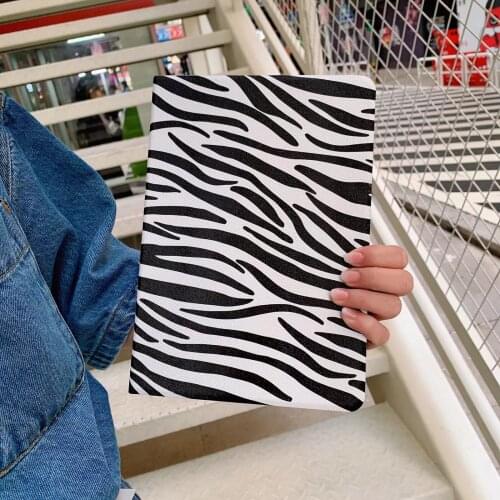 Business Style Zebra Stripe Tablet Case For iPad 6th Air 1 2 3 Mini 4 5 Pro 9.7 2017 2018 2020 Cover